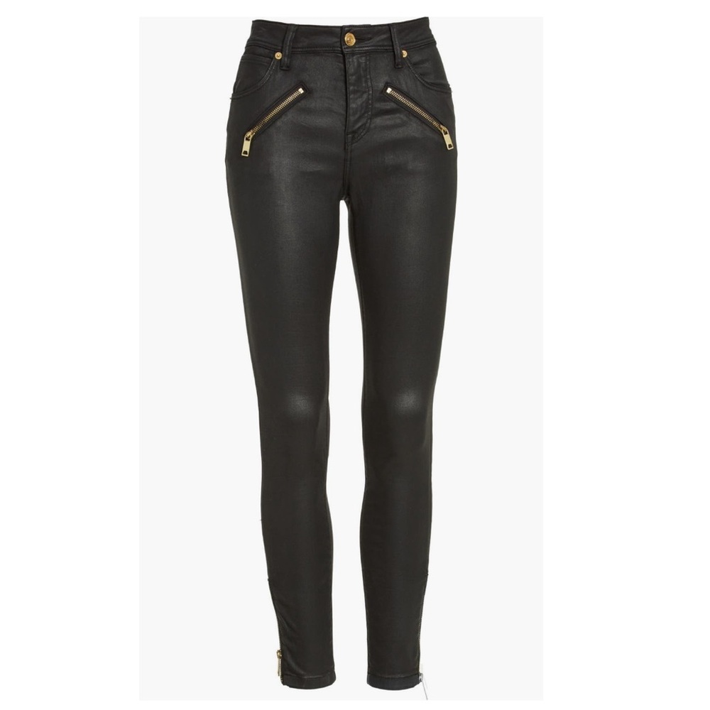 Burberry Coated High Rise Ankle Jeans